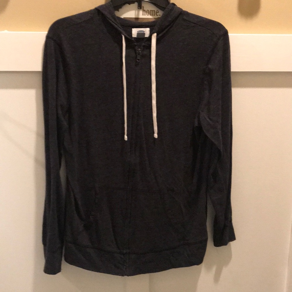 Gray zip up hoodie